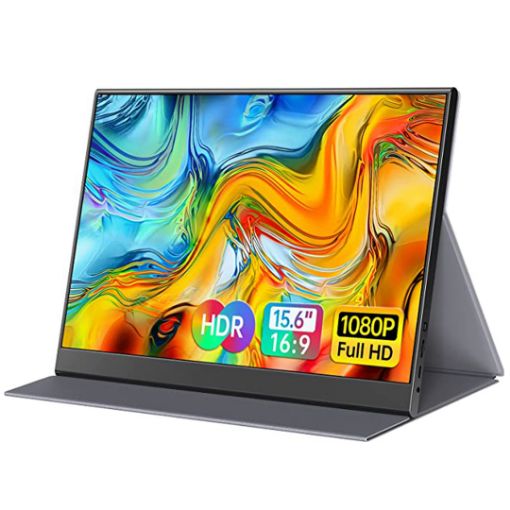 "Taşınabilir Laptop Monitörü 15,6 Inc Full HD  PC + Laptop + Mobil Telefon Oyun Konsalları" TE.P1 resmi